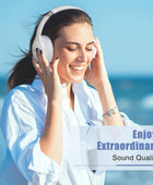 Auriculares Bluetooth sobre la oreja, 65H tiempo de reproducción y 6 modos de