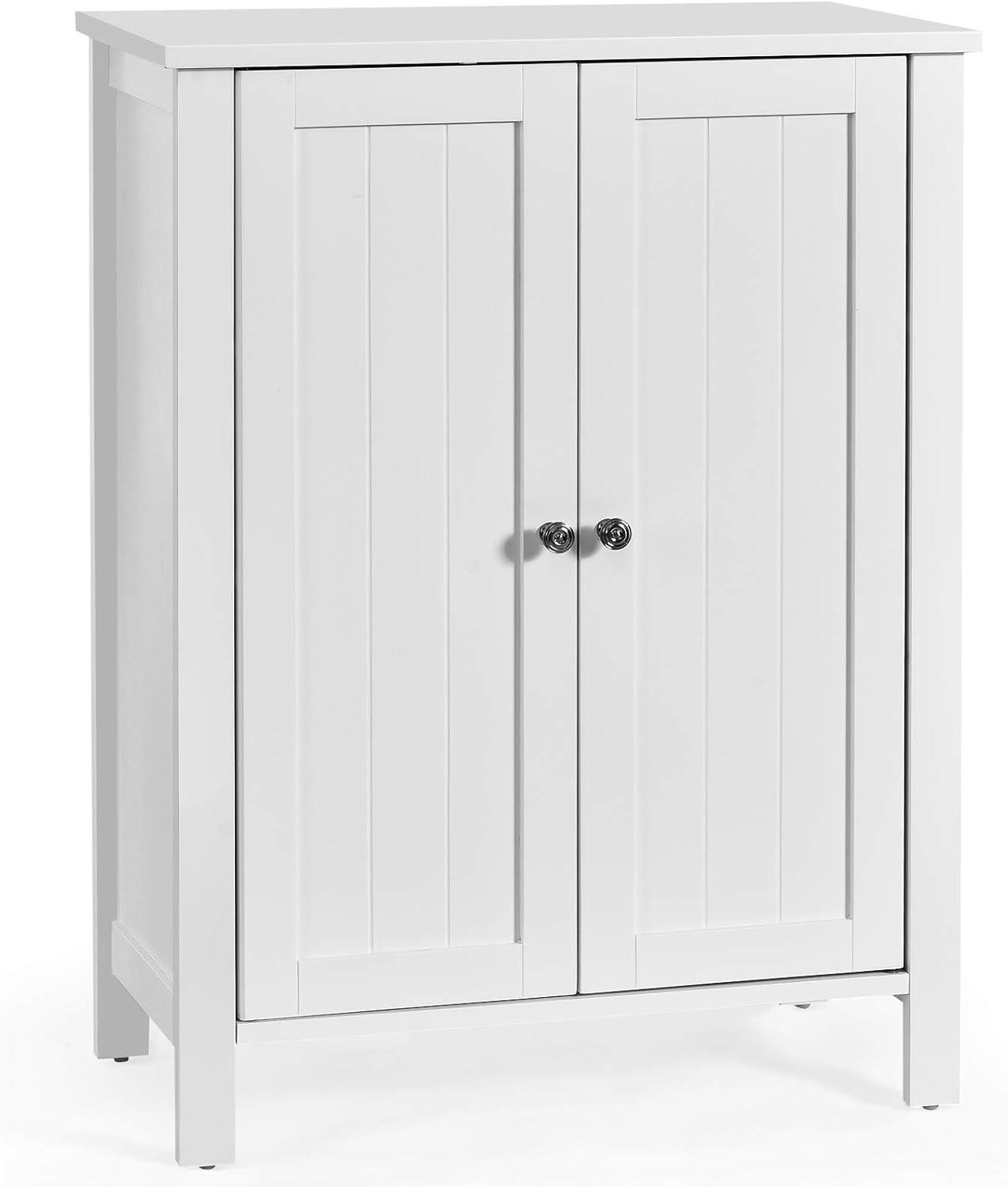 Armario alto de almacenamiento para baño, armario de piso independiente con  armario de 2 puertas y 3 cajones, armario grande de lino blanco con