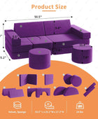 Sofá infantil de 13 piezas, sofá modular para niños, sofá plegable para sala de
