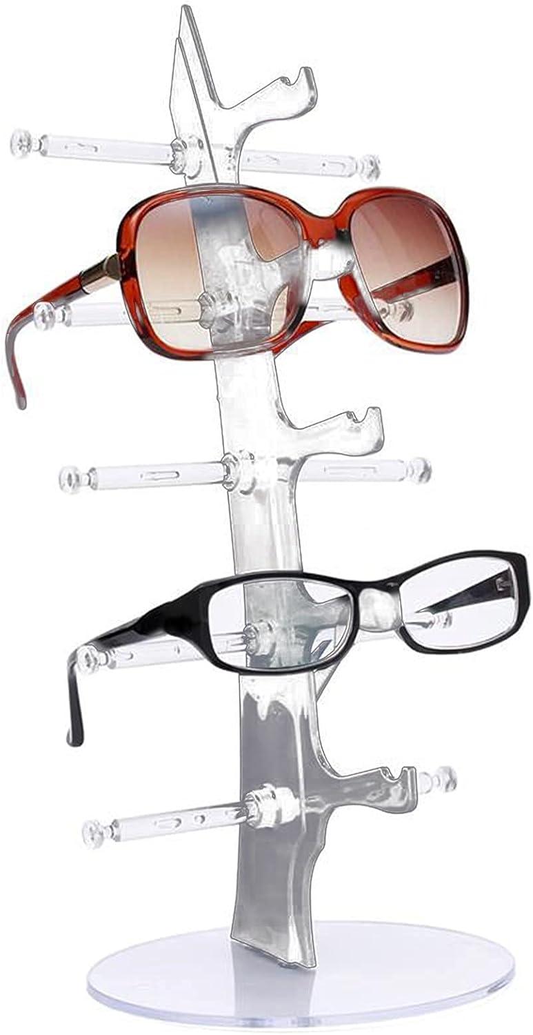 Expositor de Gafas Gafas de sol de acrílico de múltiples capas de acrílico  Pantalla Lentes de estantería Mostrando Soporte Joyería Escritorio Esmalte