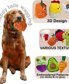 Paquete de 18 juguetes chirriantes para perros, lindos peluches para mascotas