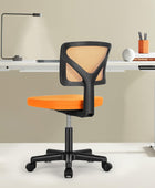 Silla de escritorio, silla de escritorio sin brazos, silla ergonómica de