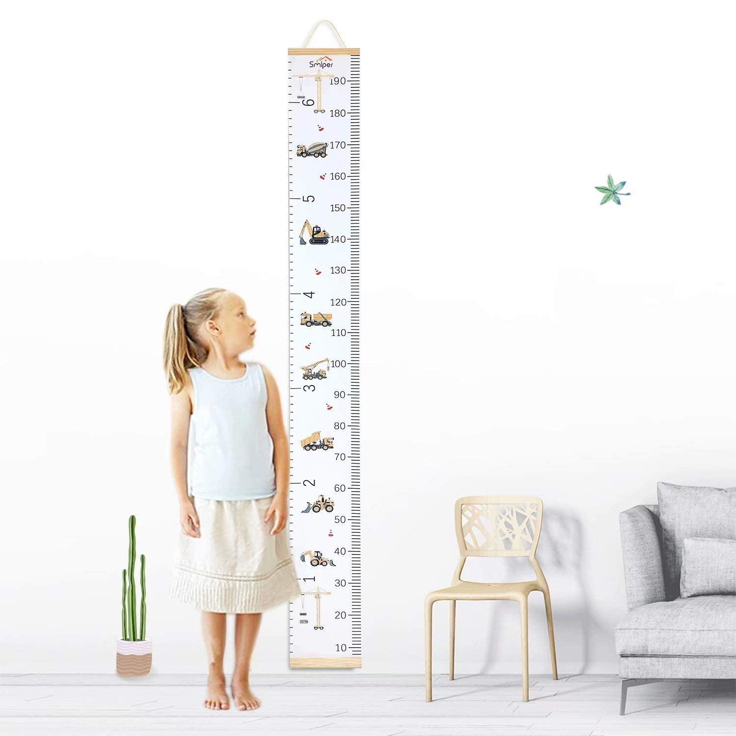 Smlper Tabla de crecimiento para niños, regla de altura infantil para pared, - VIRTUAL MUEBLES