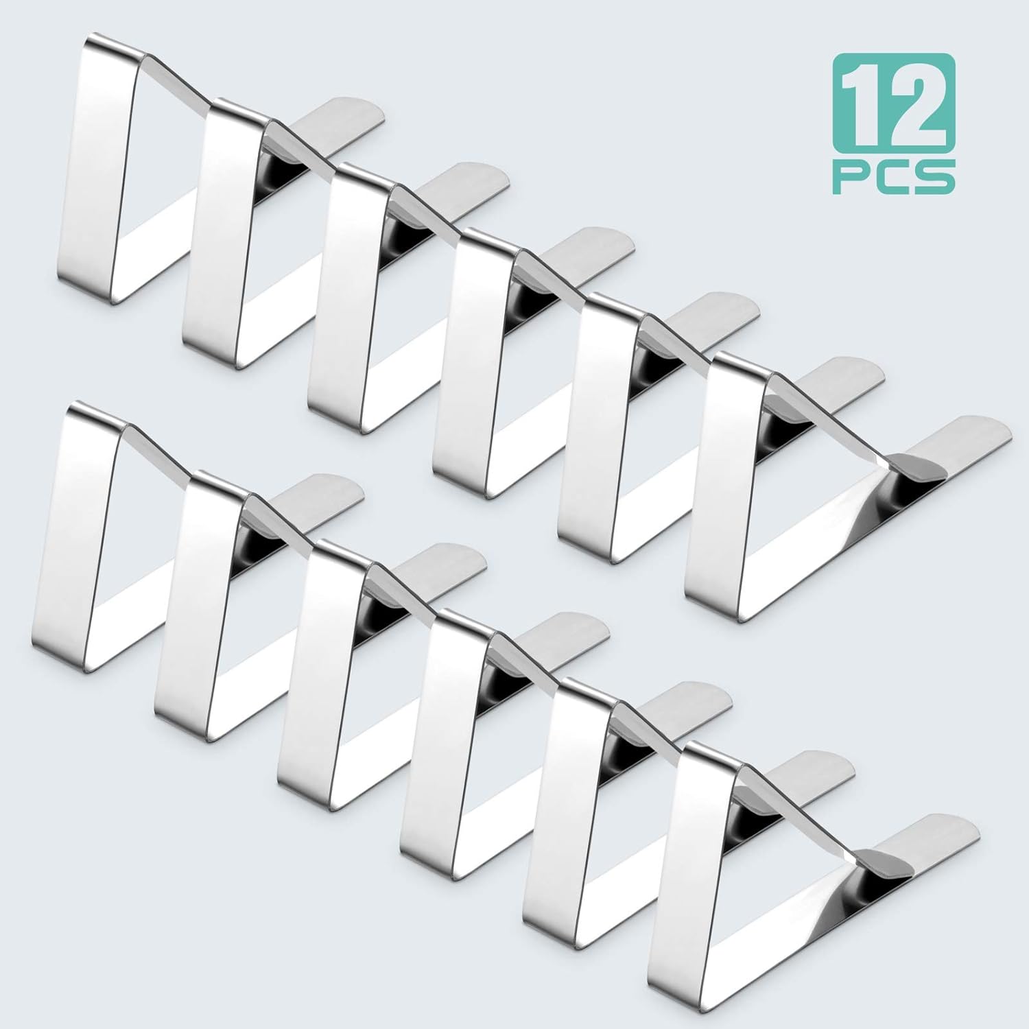 Paquete de 12 clips para mantel Clips de mesa de picnic resistentes,