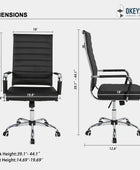 Silla de escritorio de oficina ergonómica moderna de cuero silla giratoria