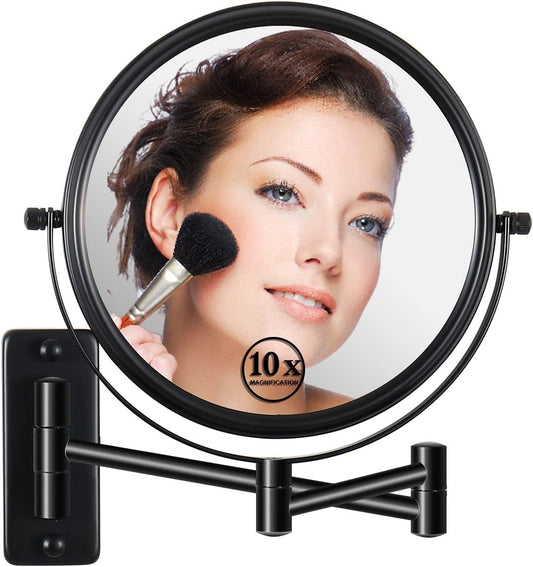 Espejo de maquillaje montado en la pared, espejo de aumento 1X10X, espejo de - VIRTUAL MUEBLES