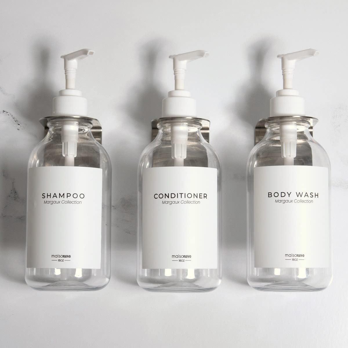 MaisoNovo Soporte adhesivo para botellas de jabón Soporte para botellas de - VIRTUAL MUEBLES