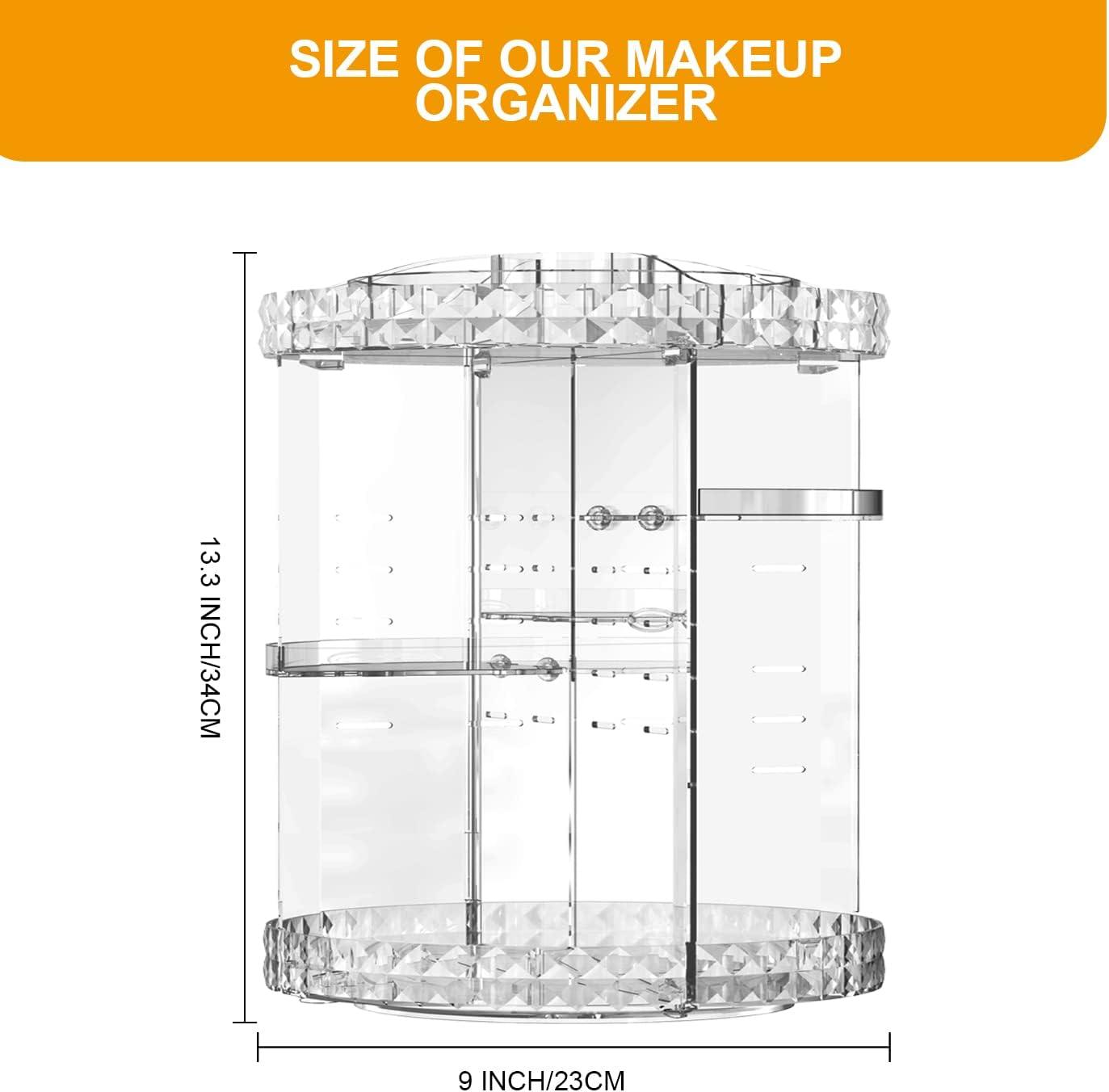 Organizador de maquillaje giratorio de 360 grados 7 capas ajustables - VIRTUAL MUEBLES