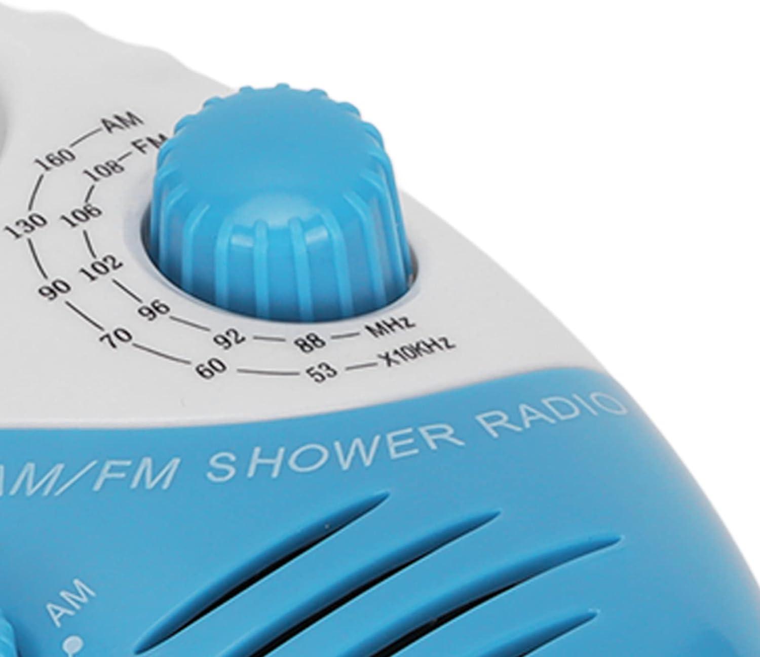 Radio portátil AM FM, radio tipo gancho, altavoz integrado, radio de ducha de - VIRTUAL MUEBLES