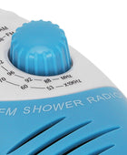 Radio de ducha impermeable, radio AMFM con altavoces, altavoces portátiles de - VIRTUAL MUEBLES
