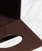 Funda para caja de pañuelos de cuero, retro, rectangular, multifuncional, con - VIRTUAL MUEBLES