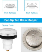 Tapón de bañera de drenaje para bañera, tapón de bañera con adaptador de rosca - VIRTUAL MUEBLES