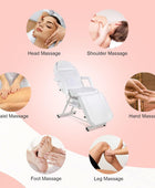 Mesa de masaje, silla de tatuaje, cama facial de pestañas para extensiones de