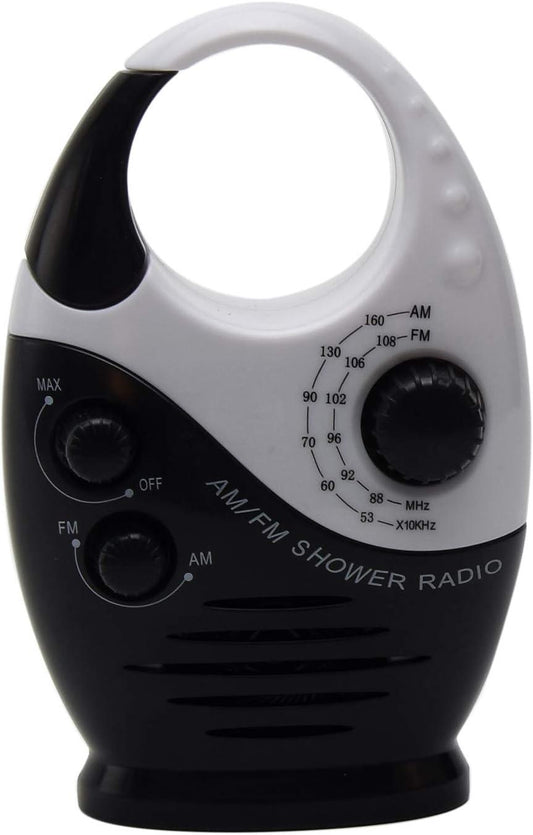 Radio de ducha impermeable 3 V 05 W volumen ajustable ducha AM FM botón altavoz - VIRTUAL MUEBLES