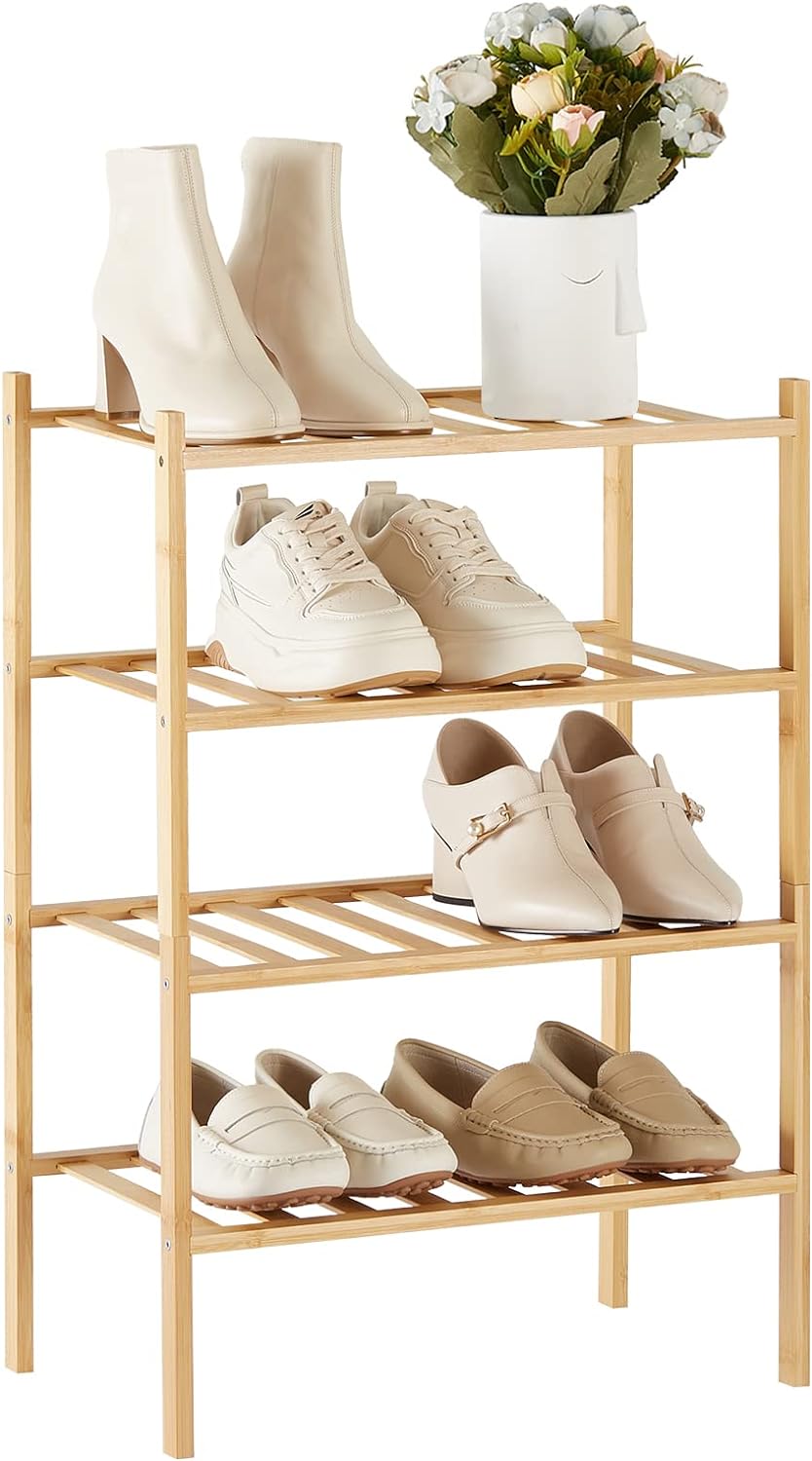  UFFD Zapatero estrecho, zapatero vertical para armario,  entrada, zapatero alto y delgado para espacios pequeños, organizador de  zapatos Shinky que ahorra espacio, estante esquinero para zapatos, torre :  Hogar y Cocina