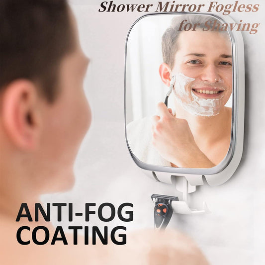 Espejo de ducha sin niebla para afeitarse con soporte para maquinilla de - VIRTUAL MUEBLES