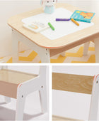 Juego de mesa y sillas para niños pequeños con almacenamiento, muebles de mesa