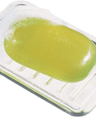 iDesign Royal Plastic Protector de jabón rectangular, bandeja de soporte para - VIRTUAL MUEBLES