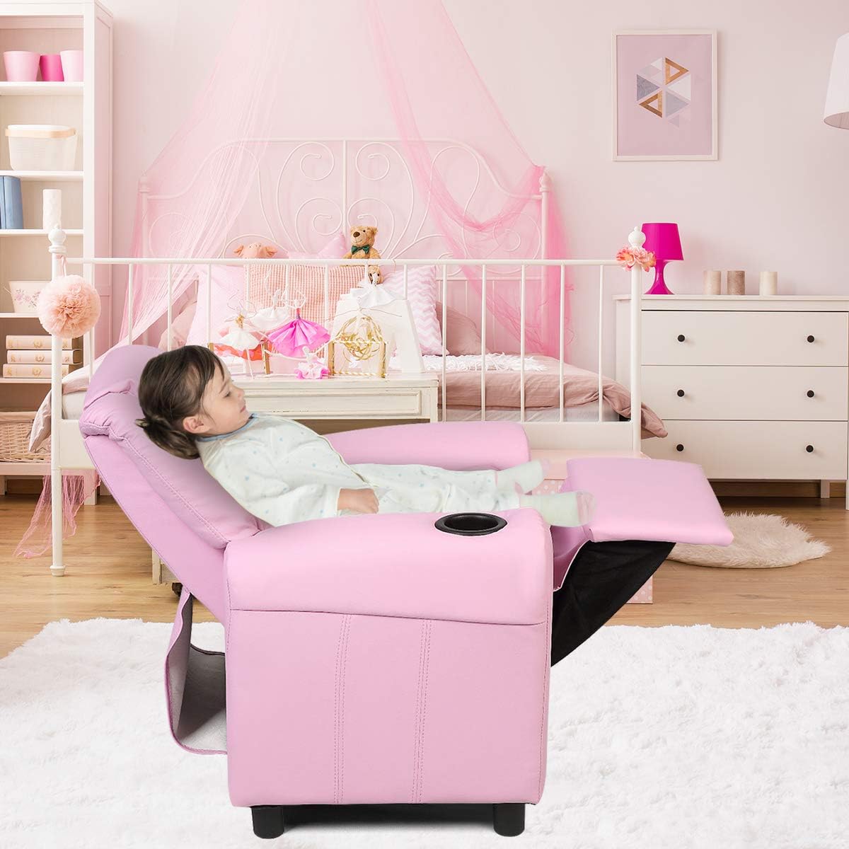  ARLIME Silla reclinable para niños, sillón tapizado
