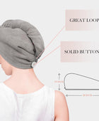 YoulerTex, envoltura de toalla de microfibra para el cabello para mujer, - VIRTUAL MUEBLES
