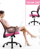 Silla de oficina, silla de escritorio, silla de computadora con soporte lumbar,