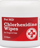 Toallitas de clorhexidina con ketoconazol y aloe para gatos y perros, 50