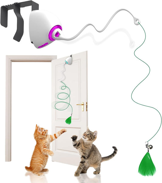 Oxawo Juguetes para gatos para colgar en la puerta, juguete automático para