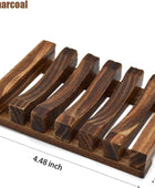 Soporte para jabonera, 3 piezas, protector de jabón de madera natural, estuche - VIRTUAL MUEBLES