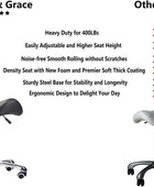 Taburete de silla de montar profesional serie hidráulico giratorio cómodo