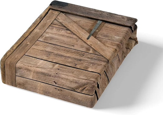 Funda de edredón de madera occidental, tamaño Queen, funda de edredón de madera