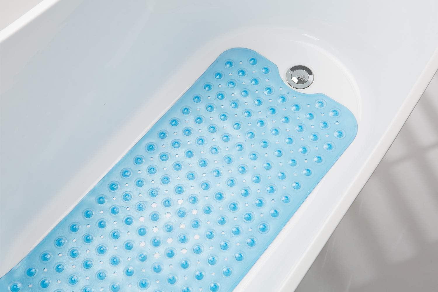 Tapete de baño antideslizante para bañera, 40 x 16 pulgadas, tapete de ducha - VIRTUAL MUEBLES
