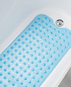 Tapete de baño antideslizante para bañera, 40 x 16 pulgadas, tapete de ducha - VIRTUAL MUEBLES