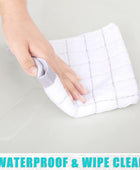 Mantel rectangular, mantel de vinilo elástico ajustable con parte trasera de