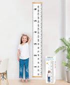 Tabla de crecimiento del bebé, regla para decoración de pared para niños, lona