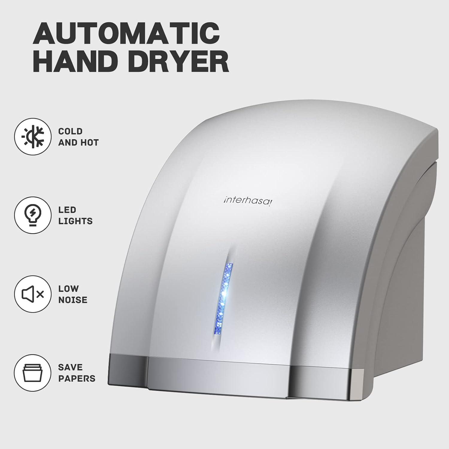 interhasa! Secador de manos comercial, secador de manos eléctrico automático de - VIRTUAL MUEBLES