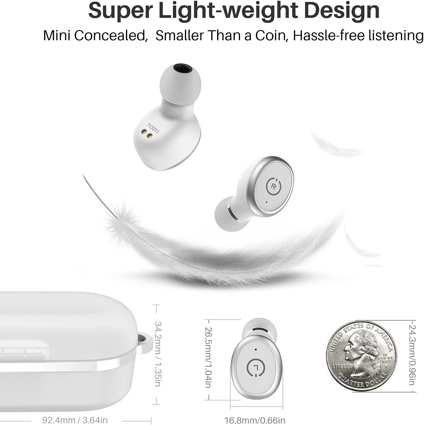 T10 Auriculares inalámbricos Bluetooth 5.3 con estuche de carga inalám -  Default Title - VIRTUAL MUEBLES