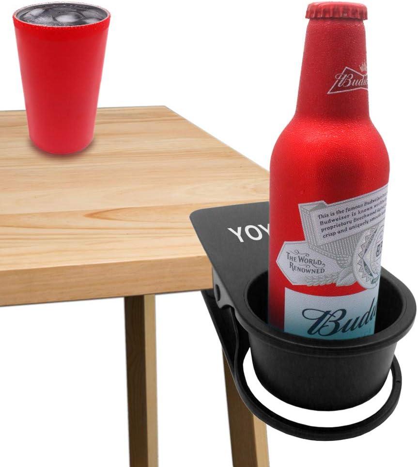 YOY Soporte para vasos de bebida, clip para mesa de escritorio, soporte para - VIRTUAL MUEBLES