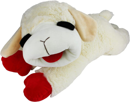 Licenciado oficialmente Lamb Chop Jumbo White Pelush Dog Toy, 24 pulgadas