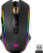 Redragon Mouse para juegos mouse inalámbrico para juegos con retroiluminación