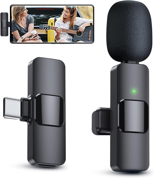 Micrófono inalámbrico para Androidportátil, mini micrófono, micrófono para