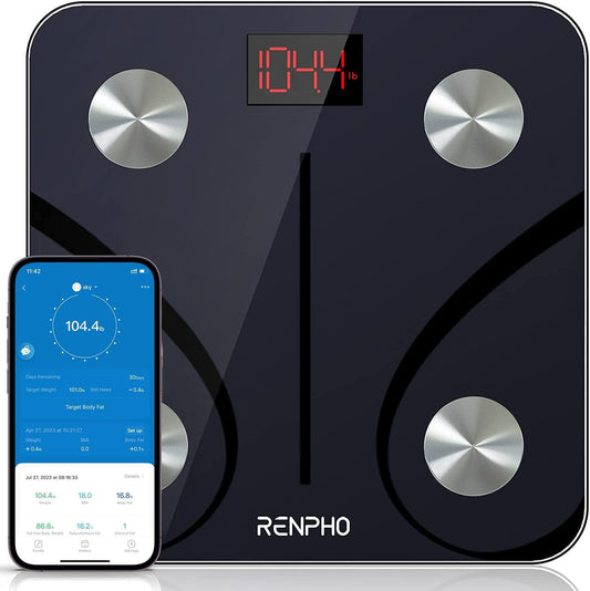 Báscula Bluetooth para peso corporal, báscula de peso inteligente digital de - VIRTUAL MUEBLES