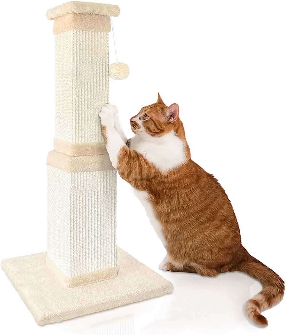 Poste rascador para gatos poste grande de 32 pulgadas para gatos y gatitos