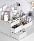 HASPINH Caja de almacenamiento de cosméticos de gran capacidad para maquillaje, - VIRTUAL MUEBLES