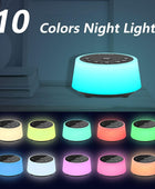 Máquinas de sonido de ruido de con 10 colores luz nocturna 25 sonidos calmantes