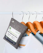 Paquete de 5 bolsas purificadoras de aire de carbón de bambú con ganchos bolsas - VIRTUAL MUEBLES