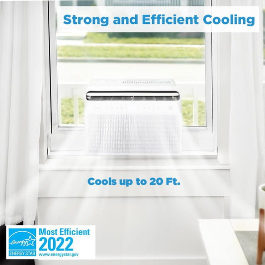 Aire acondicionado de ventana con inversor inteligente en forma de U de 8000 - VIRTUAL MUEBLES
