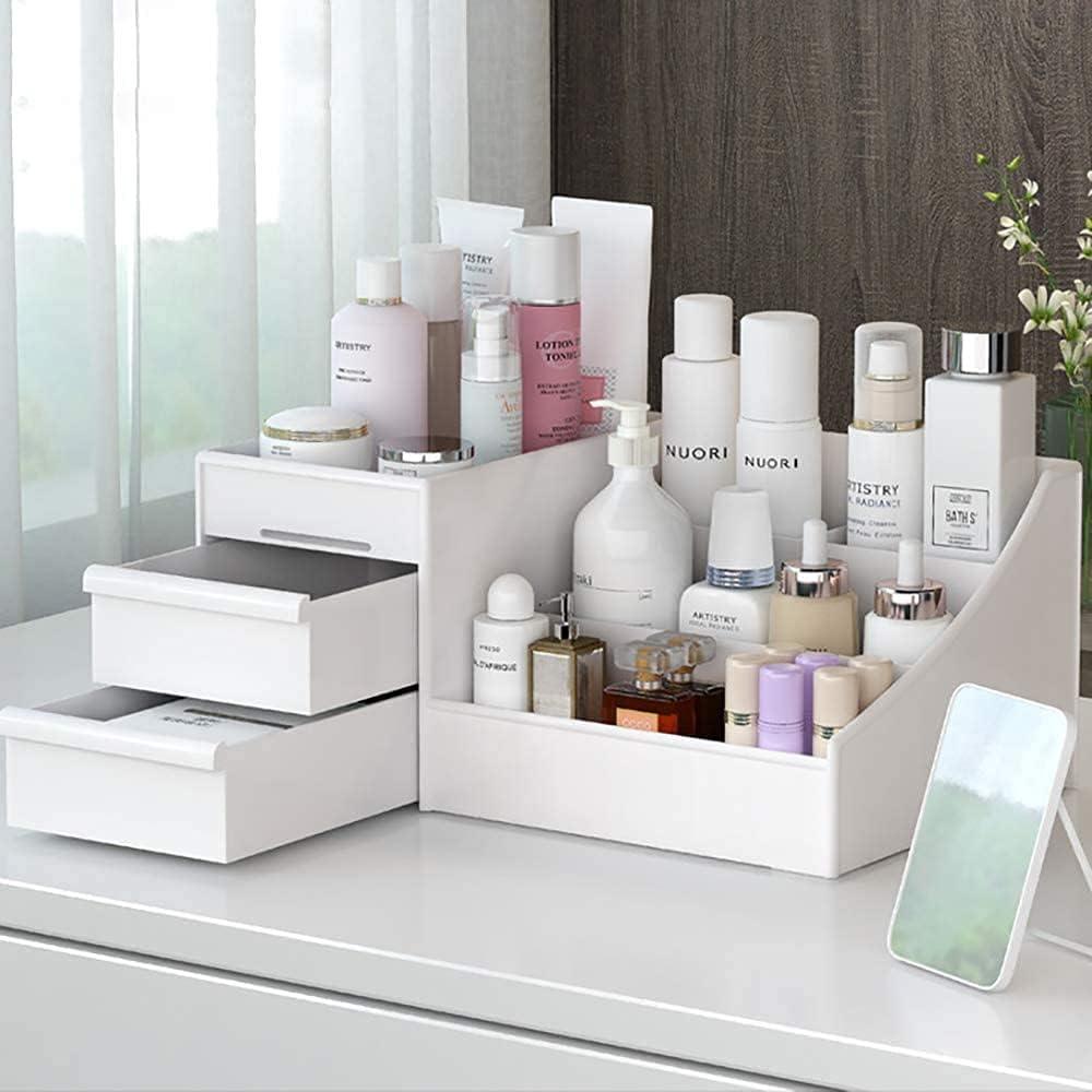 HASPINH Caja de almacenamiento de cosméticos de gran capacidad para maquillaje, - VIRTUAL MUEBLES