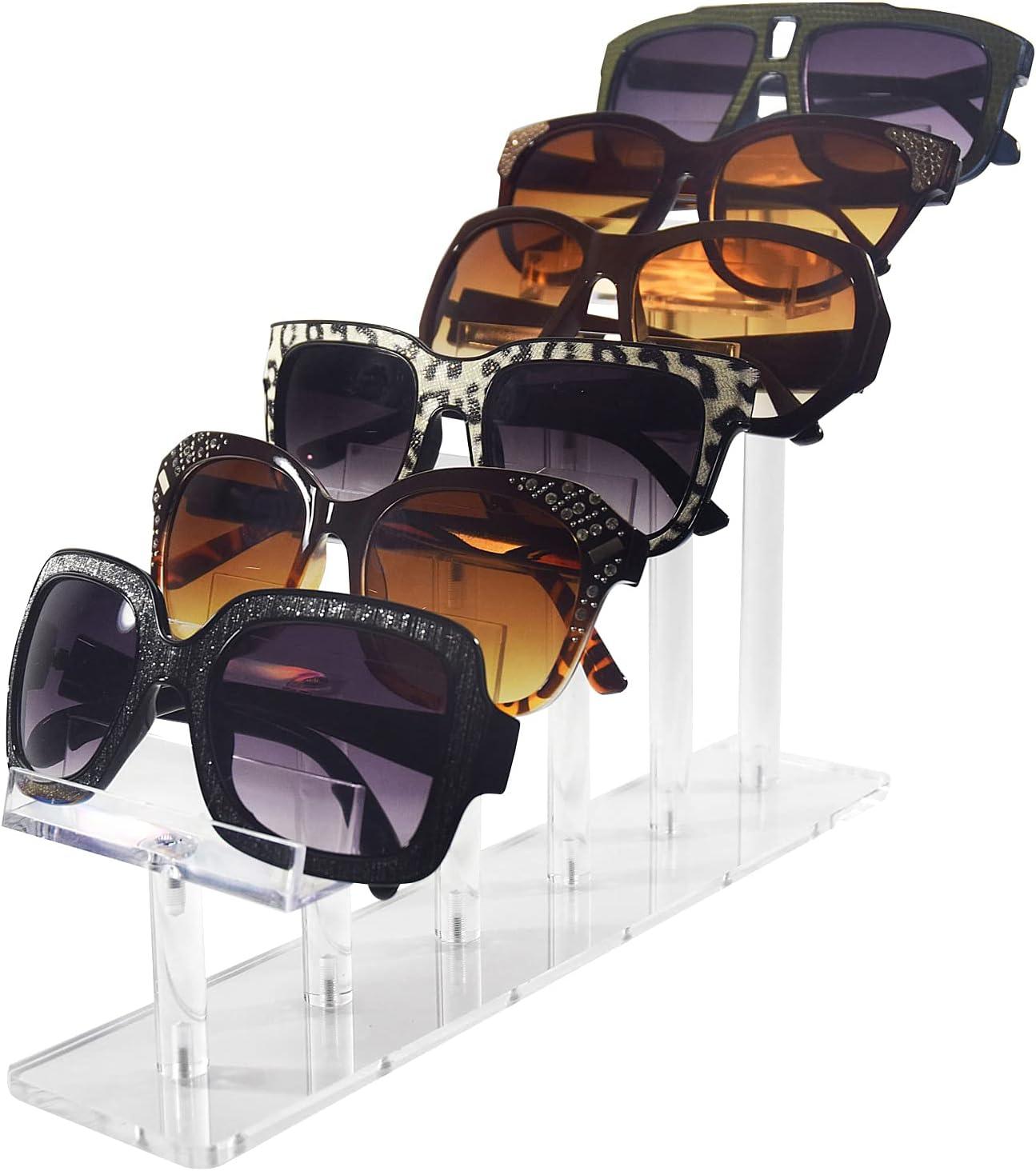 Mooca Soporte de marco de lentes de acrílico de 6 niveles, soporte par -  VIRTUAL MUEBLES