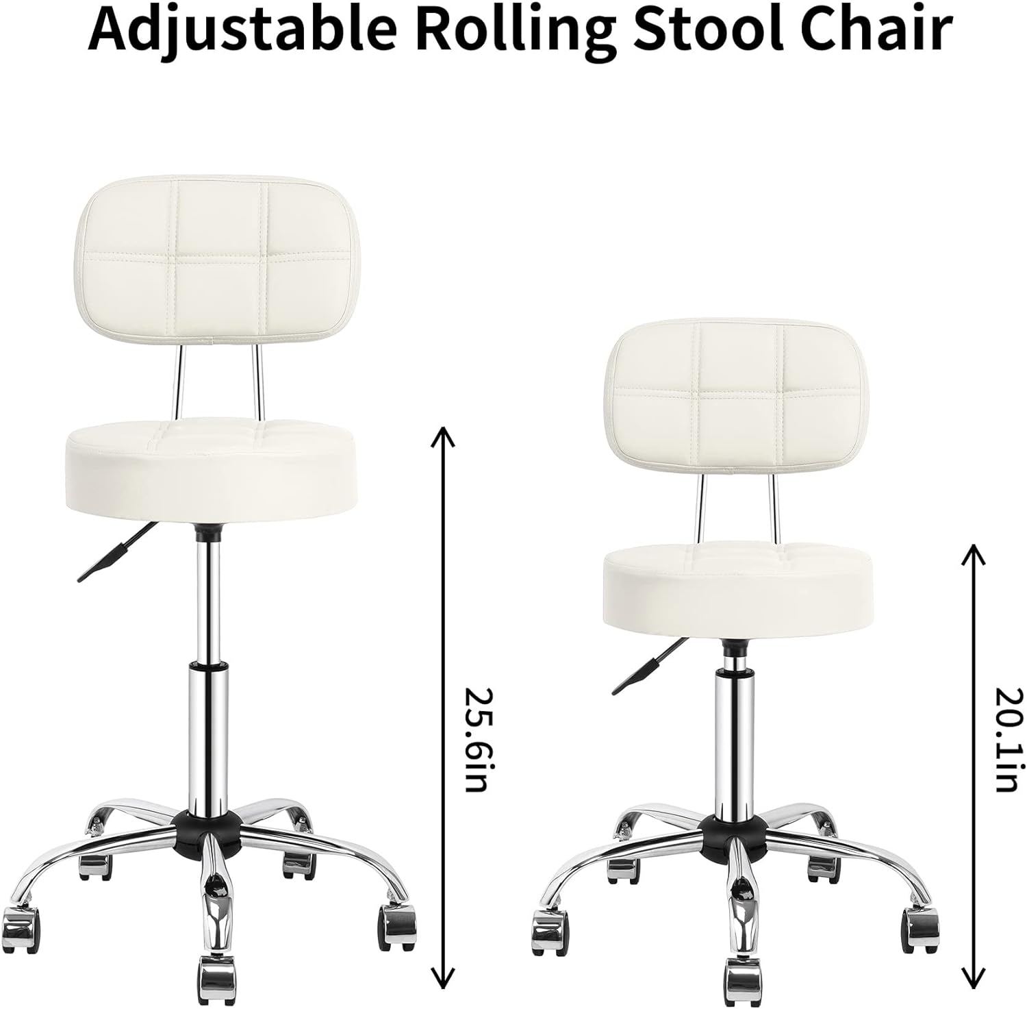 Taburete giratorio con ruedas de respaldo alto, sillas de dibujo ajustables en