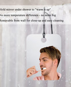 espejo de ducha antivaho, espejo de afeitar portátil sin niebla para cuarto de - VIRTUAL MUEBLES